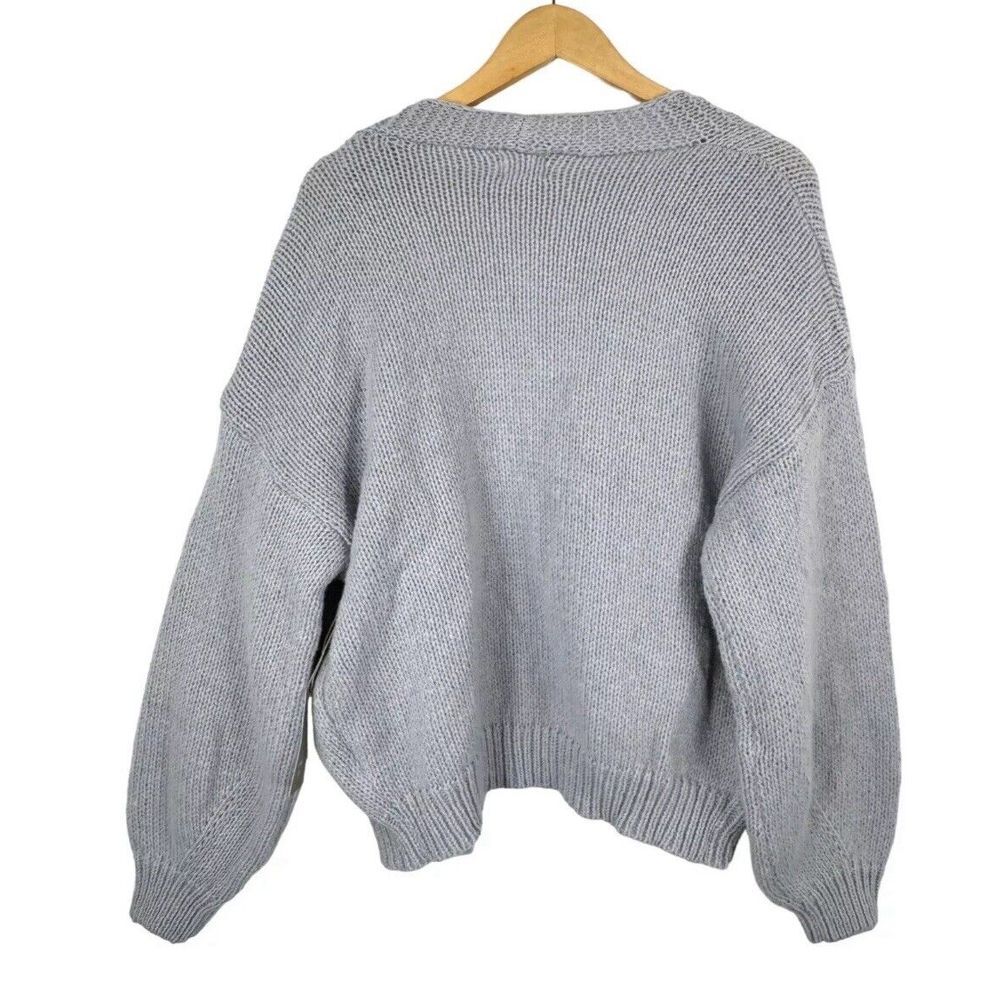 Ivy‎ Luna Lagen Look Cottage core Oversized knit cardigan 3D Cherry Size Medium - Picture 2 of 7